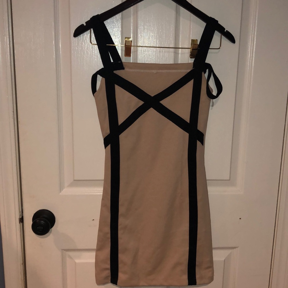 Nude tight party dress